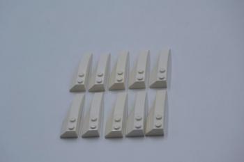 Preview: LEGO 10 x Keilstein FlÃ¼gel schrÃ¤g weiÃŸ White Wedge 6x2 Left 41748