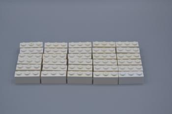 Preview: LEGO 30 x Basisstein Baustein weiÃŸ White Basic Brick 1x3 3622 362201