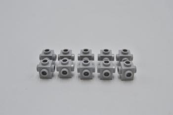 Preview: LEGO 10 x Konverter neuhell grau Light Bluish Gray 1x1 Studs 4 Sides 4733