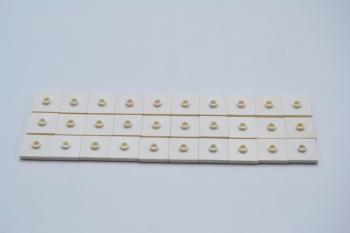 Preview: LEGO 30 x Fliese Noppe weiÃŸ White Plate 2x2 Groove and 1 Stud 87580 4565324