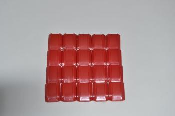 Preview: LEGO 20 x Motorhaube gebogen rot Red Slope Curved 2x2 Lip 30602