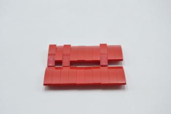 Preview: LEGO 20 x Bogenstein Dach System rot Red Slope Curved 4x1 61678 