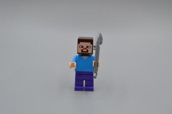 Mobile Preview: LEGO Figur Minifig Minecraft Block Steve 21113 21119 21123 21118 21128 