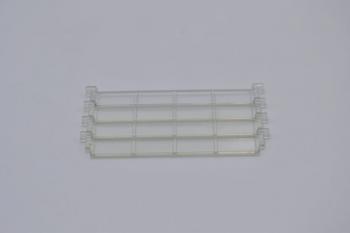 Preview: LEGO 4 x Lamelle transparent Trans-Clear Roller Section without Handle 4218