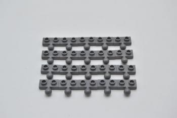 Preview: LEGO 20 x Platte Kugelgelenk neues dunkelgrau Dark Bluish Gray Plate 1x2 14417