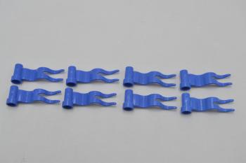 Preview: LEGO 8 x Flagge Fahne Welle links blau Blue Flag 4x1 Wave Left 4495a