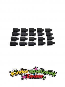 Preview: LEGO 20 x Schanier schwarz Black Hinge Brick 1x2 Locking 1 Finger Vertical 30364