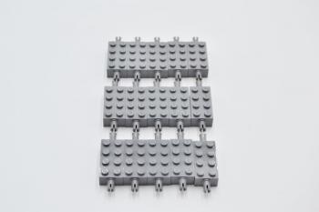 Preview: LEGO 15 x Achsstein neues dunkelgrau Dark Bluish Gray 2x4 with Pin 2x4 6249