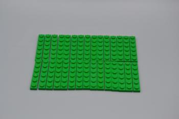 Preview: LEGO 30 x Basisplatte Bauplatte grÃ¼n Green Plate 1x6 3666 366628