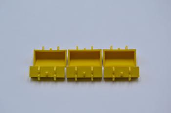 Preview: LEGO 6 x Baggerschaufel klein glatt gelb Yellow Digger Bucket Smooth 2x4x1 784