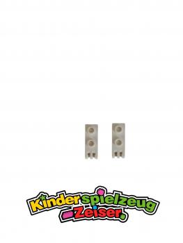 Preview: LEGO 2 x Scharnier weiÃŸ White Hinge Plate 1x2 with 3 Fingers 4275b