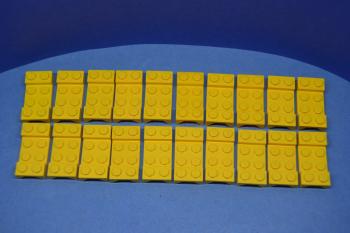 Preview: LEGO 20 x Radabdeckung gelb Yellow Vehicle Mudguard 2x4 Arch Studded 3788