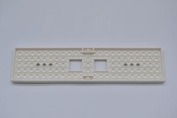 Preview: LEGO Zugplatte weiÃŸ White Train Base 6x24x2/3 with Square Cutouts 92088 