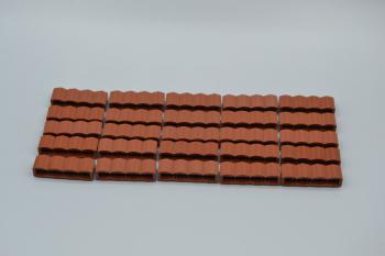 Preview: LEGO 25 x Palisadensteine rotbraun Reddish Brown Brick Modified 1x4 Log 30137