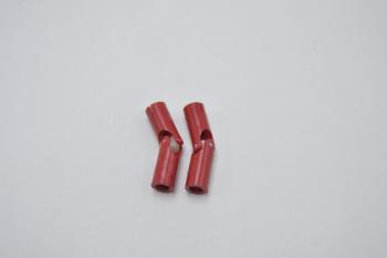 Preview: LEGO 2 x Kreuzgelenk rot Red Technic Universal Joint Straight Sides 9244ac01