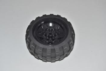 Preview: LEGO Rad Reifen Felge schwarz Black Wheel Black Wheel 43.2x26mm 68.7x34 56908c02