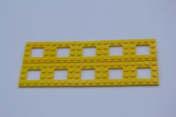 Preview: LEGO 10 x Platte m. Aussparung gelb Yellow Plate Mod. 4x4 with 2x2 Cutout 64799