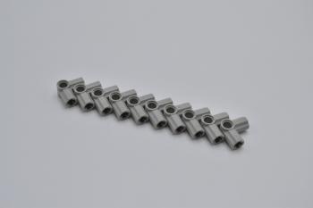 Preview: LEGO 10 x Verbinder althell grau Light Gray Technic Axle Pin Connector #6 32014