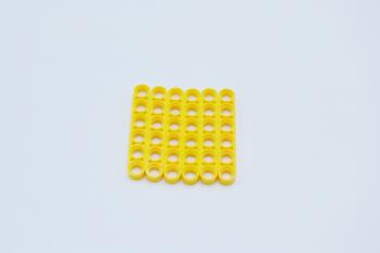 Preview: LEGO 6 x Technik Liftarm flach gelb Yellow Technic Liftarm 1x6 Thin 32063 