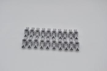 Preview: LEGO 20 x Doppelverbinder neuhell grau Light Bluish Gray Technic Pin 3L 87082