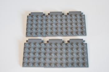 Preview: LEGO 6 x FalltÃ¼r neues dunkelgrau Dark Bluish Gray Plate 4x5 Trap Door 30042