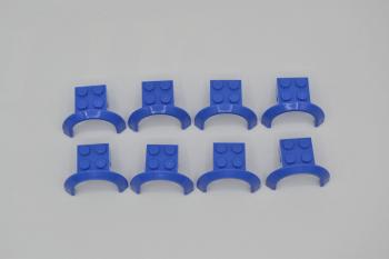 Preview: LEGO 8 x Radkasten blau Blue Vehicle Mudguard 4x2 1/2x1 2/3 w. Arch Round 50745