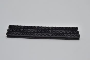 Preview: LEGO 15 x Technic Stein Nut schwarz Black Brick Modified 1x4 with Groove 2653