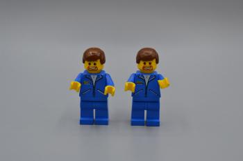 Preview: LEGO 2 x Figur Minifig Racers Kommentator jbl010 commentator aus Set 8672