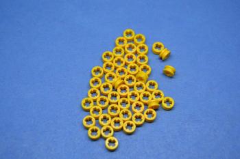 Preview: LEGO 50 x Technik Technic Stopper Distanzring gelb yellow spacer ring 4265c