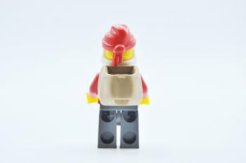 Mobile Preview: LEGO Figur Minifigur Weihnachtsmann Rucksack hol011 aus Set 7553