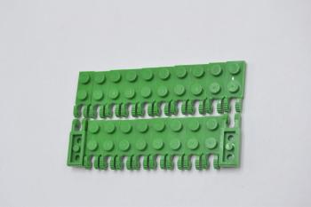 Preview: LEGO 20 x Gelenkscharnier grÃ¼n Green Hinge Plate 1x2 2 Fingers 9 Teeth 44302