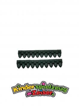 Preview: LEGO 20 x Platte spitz Zahn dunkelgrÃ¼n Dark Green Plate 1x1 Tooth Horizont 49668