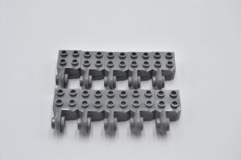 Preview: LEGO 10 x Rotation Gelenk neues dunkelgrau Dark Bluish Gray Technic Brick 48171