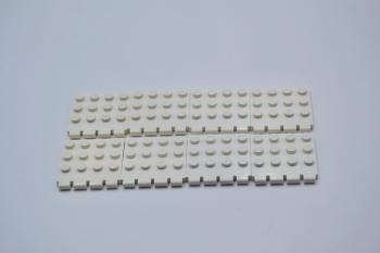 Preview: LEGO 8 x Scharnierplatte weiÃŸ White Hinge Vehicle Roof 4x4 4213