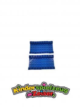 Preview: LEGO 20 x SchrÃ¤gstein negativ blau Blue Inverted 45 6x1 Double Cutout 52501