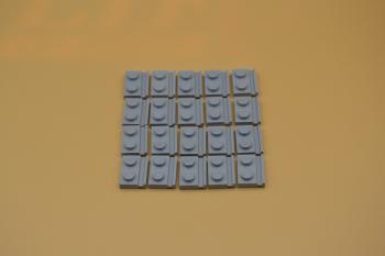 Preview: LEGO 20 x FÃ¼hrungsschiene neuhell grau Light Bluish Gray 1x2 Door Rail 32028