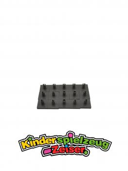 Preview: LEGO 15 x Fliese Platte mit Pin alt dunkelgrau Dark Gray Tile 2x2 with Pin 2460