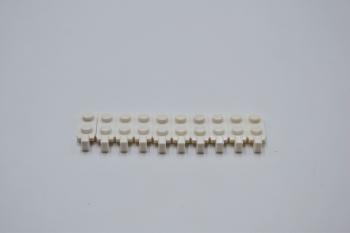 Preview: LEGO 10 x Scharnier weiÃŸ White Hinge Plate 1x2 Locking with 1 Finger 44301