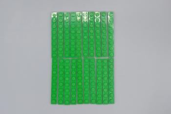 Preview: LEGO 20 x Basisplatte Bauplatte grÃ¼n Green Plate 1x8 3460