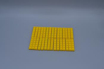 Preview: LEGO 30 x Basisplatte Bauplatte Grundplatte gelb Yellow Basic Plate 1x6 3666