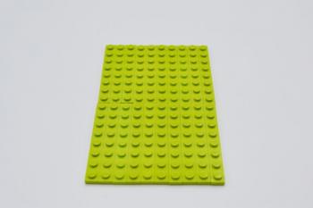 Preview: LEGO 20 x Basisplatte Bauplatte Grundplatte lindgrÃ¼n Lime Basic Plate 1x8 3460 