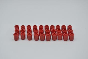 Preview: LEGO 30 x Stein offen rund rot Red Brick Round 1x1 Open Stud 3062b