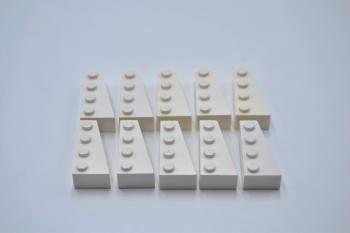 Preview: LEGO 10 x Keilstein weiÃŸ White Wedge 4x2 Right 41767 4160325