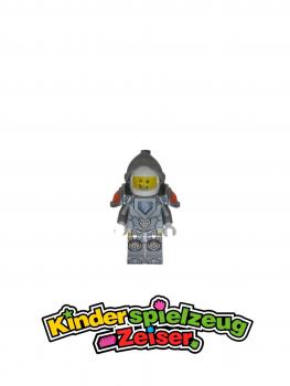 Preview: LEGO Figur Minifigur Minifigures NEXO KNIGHTS Lance Flat Silver Visor nex001