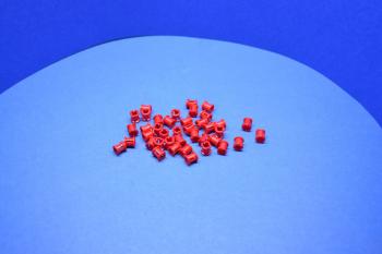 Preview: LEGO 40 x Technik Stopper Verbinder Distanzring rot Red Technic Bush 3713