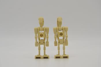 Preview: LEGO 2 x Figur Minifigur Minifigures Star Wars Battle Droid Tan sw0001b