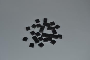 Preview: LEGO 30 x Fliese Kachel mit Rille schwarz Black Tile 1x1 with Groove 3070