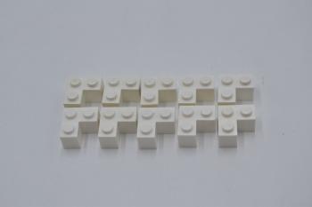 Preview: LEGO 10 x Eckstein Basisstein Winkel weiÃŸ White Brick 2x2 Corner 2357 