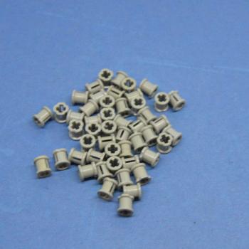 Preview: LEGO 50 x Technik Stopper Verbinder althell grau Light Gray Technic Bush 3713