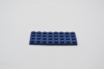 Preview: LEGO 8 x Basisplatte dunkel blau Dark Blue Basic Plate 2x2 3022 6037890